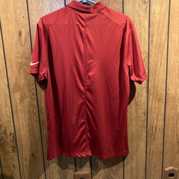 Nike Dri-Fit Red Athletic Polo - Picture 3 of 3